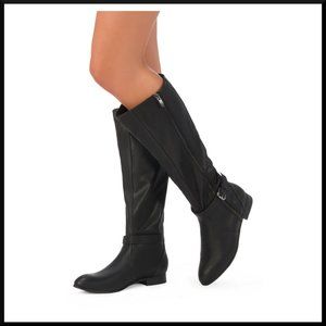 NIB JustFab Blyton Black Boots